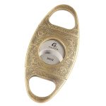 Coupe cigare GALINER vintage bronze, motifs floraux baroques gravés, lames inox.