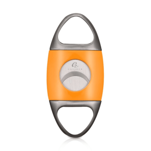 Coupe-cigare ovale en acier inoxydable, jaune