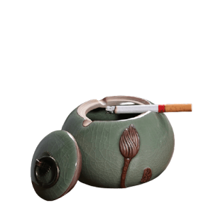 Cendrier anti-fumée en céramique – Antifumée, vert