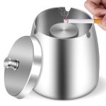 Cendrier fermé en inox – Image 2