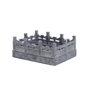 Cendrier extérieur résine robuste, design Arène du Gladiateur, élégance antique.