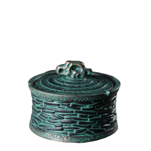 Cendrier poterie – Davalas, bleu