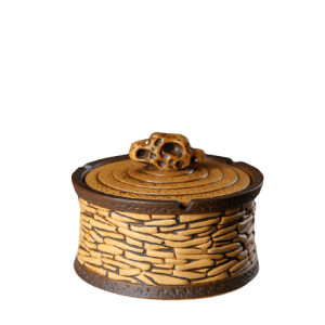 Cendrier poterie – Davalas, jaune
