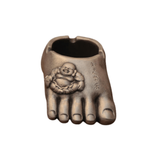 Cendrier en forme de pied – Pied en bronze, argent