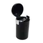 Cendrier voiture Lael noir en plastique ABS avec LED, idéal pour porte-gobelet.