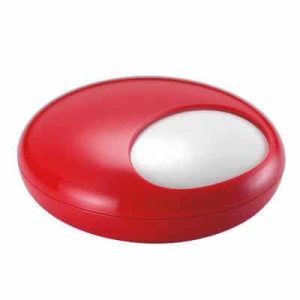Cendrier plastique avec couvercle, rouge