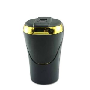 Cendrier de voiture avec allume-cigare – Briquet solaire, or