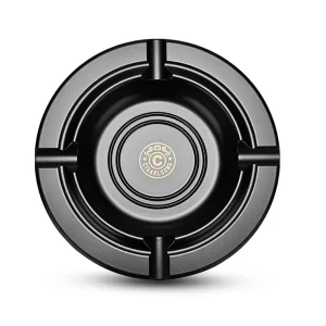 Cendrier cigare rond en acier – Hurtado, noir
