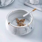 Cendrier vintage - Blanc et gris – Image 3