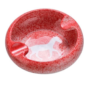 Cendrier à cigares en porcelaine – Juliana, rouge