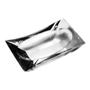 Cendrier à cigares en verre rectangulaire – Sancho, noir