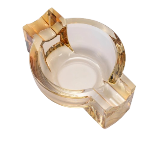 Cendrier pour 2 cigares – Double emplacements, jaune