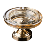 Cendrier-de-table-en-verre-avec-pied-doré