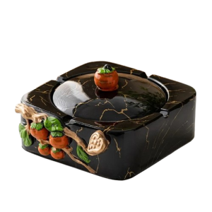 Cendrier fraise – Fruit des bois, noir