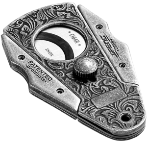 Coupe-cigare gravé de poche, argent