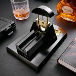 Coupe cigare de table noir et or – Image 3