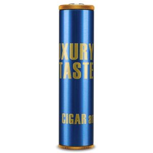 Étui à cigares en aluminium, bleu